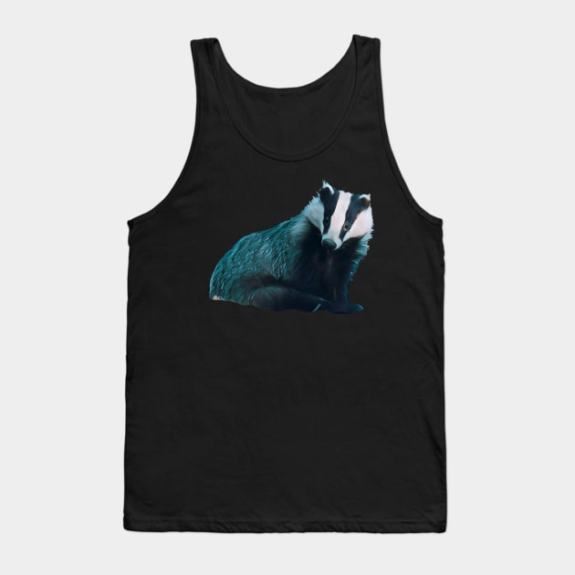 badger - Woodland Themed Kids Room, Funny Gifts For Forester, Cute Animals Tank Top by Shirtsmania